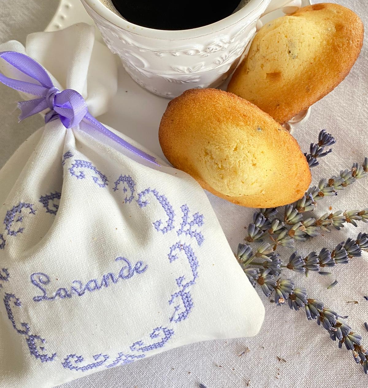 Lavendelsäckchen und Madeleines