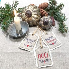 Geschenkanhänger- Set Weihachten x 3