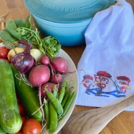 Geschirrtuch Französische Hähne