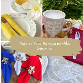 Servietten-Geschenk Abo SURPRISE