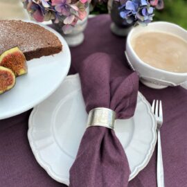 Serviette Leinen Feige 40