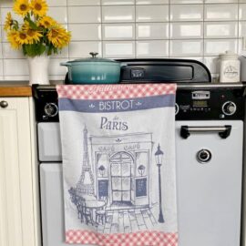 Französisches Geschirrtuch: Dein Stück Paris im Bistro-Flair