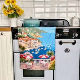 Stilvolles Geschirrtuch mit Rivera Flair: Ein Hauch Côte d'Azur für deine Küche