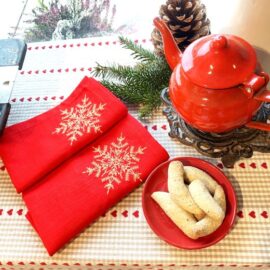 Serviette Schneeflocke