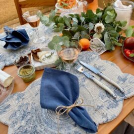 Tischset im französischen Stil Toile de Jouy