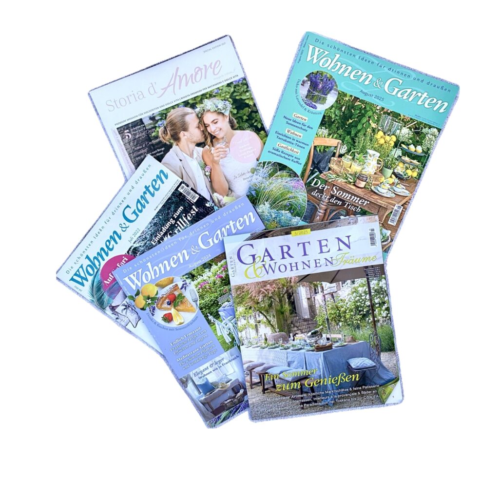 unsere Produkte in der Presse Wohnen und Garten